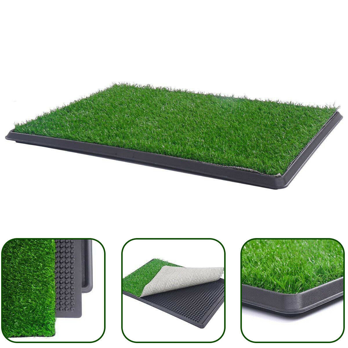 YES4PETS XL Indoor Dog Puppy Toilet Grass Training Mat Loo Pad Potty 76 X 51 cm