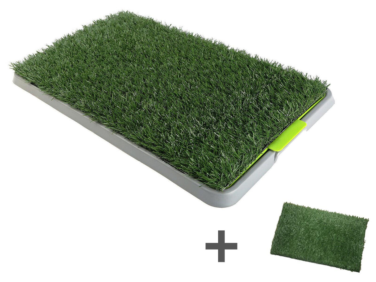 YES4PETS Indoor Dog Puppy Toilet Grass Potty Training Mat Loo Pad pad With 2 Grass