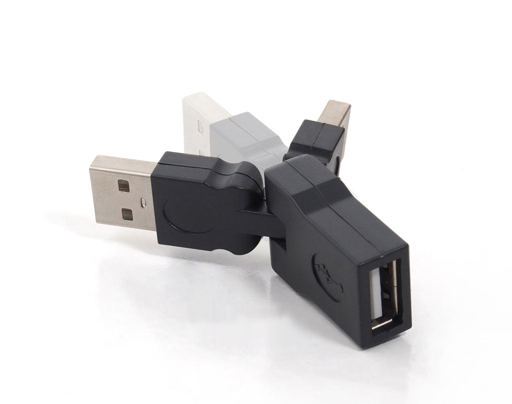 Ethernet Cable Coupler with 180-Degree USB Rotating Connector