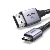 UGREEN 15514 8K Mini-HDMI to HDMI Cable, 1 Meter - High-Speed Bi-Directional Connection with Dynamic HDR & eARC Support