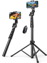 UGREEN 15609 3-in-1 Extendable Selfie Stick Tripod with Bluetooth Remote - 1.7m Height