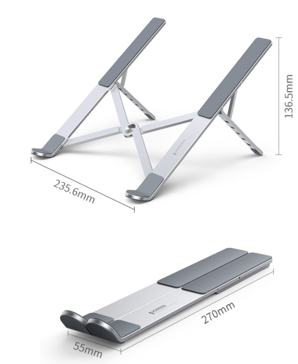 UGREEN 90312 Portable Ergonomic Laptop Stand (Space Gray)