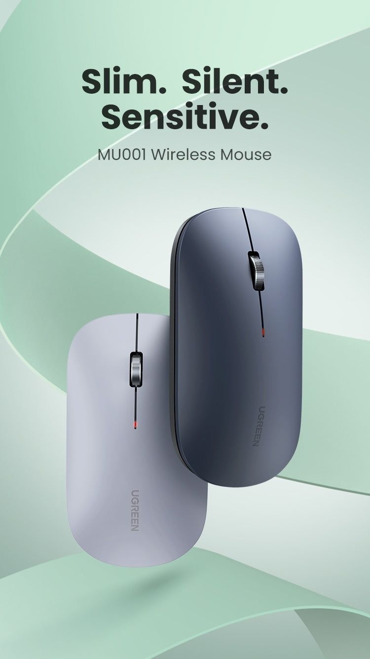 UGREEN 90373 Ultra-Slim Silent Wireless Mouse with Adjustable DPI