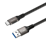 USB-A to USB-C 2M Charging & Data Transfer Cable - 10Gbps, USB 3.2 Gen 2, Nylon Braided