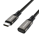 USB-C Male to Female Extension Cable - 20Gbps Data Transfer & 100W PD Charging, 0.5M