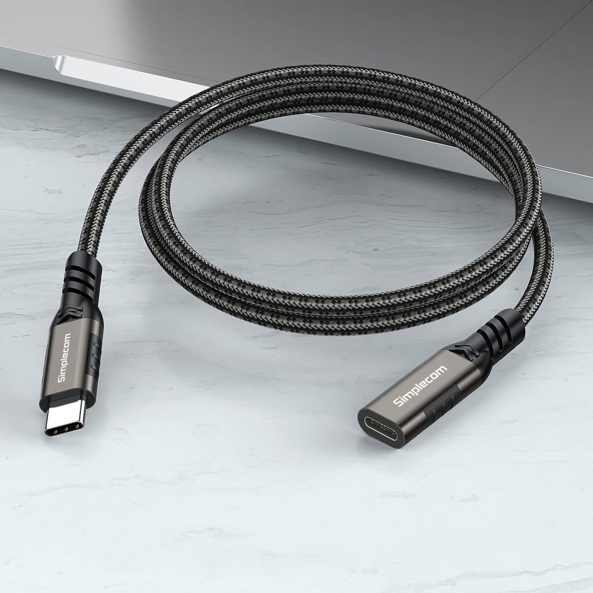 USB-C Male to Female Extension Cable - 20Gbps Data Transfer & 100W PD Charging, 0.5M