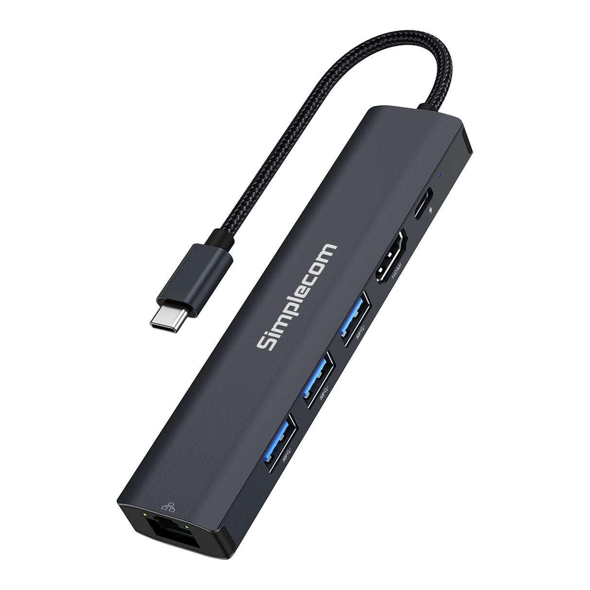 Simplecom CHN560 USB-C 6-in-1 Multiport Docking Station with SuperSpeed Connectivity