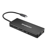 Simplecom CHN613 13-in-1 USB-C Docking Station with Dual HDMI, VGA, and 100W Power Delivery