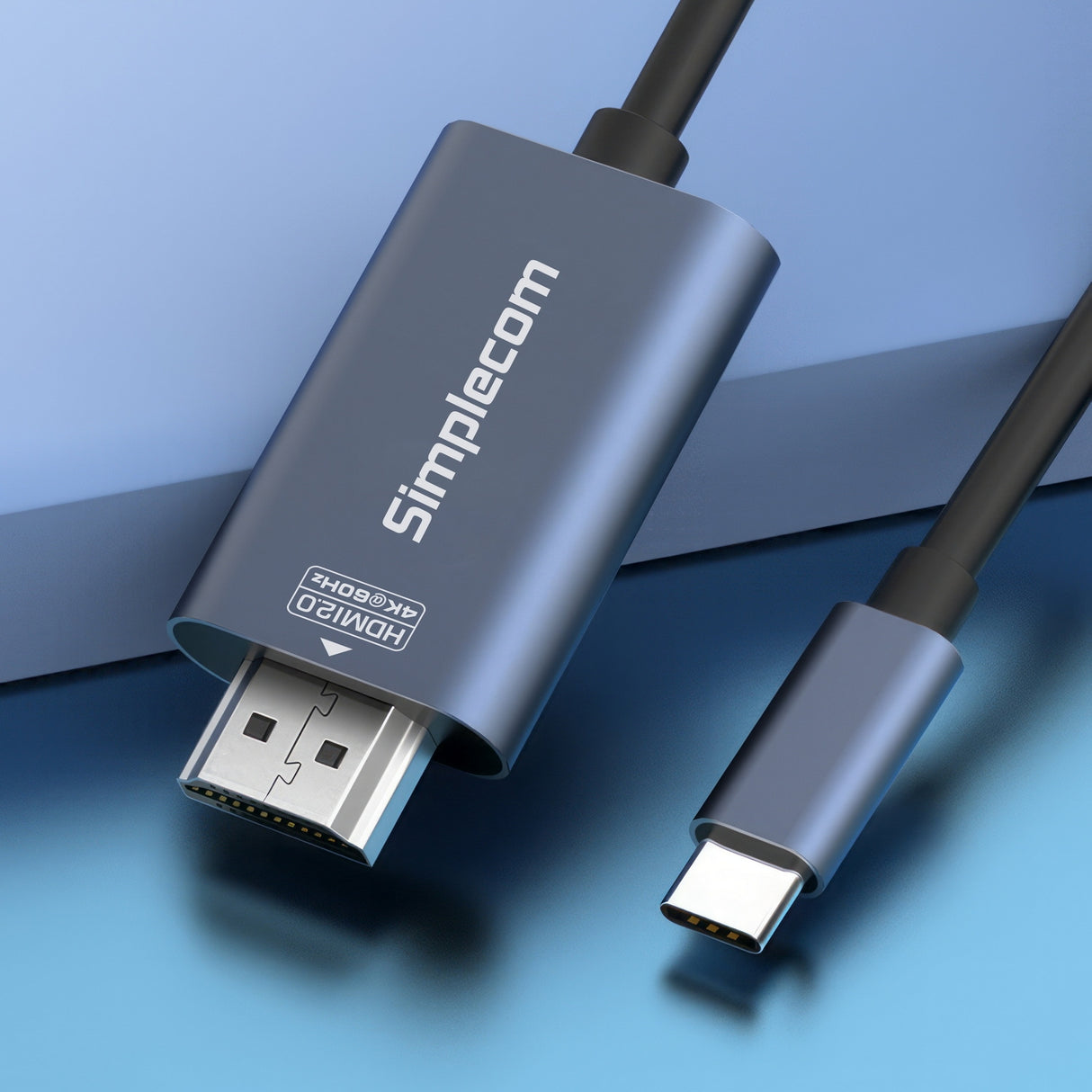 Simplecom DA322 2M USB-C to HDMI 2.0 Cable for 4K@60Hz Streaming