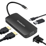 Simplecom DA451 5-in-1 USB-C MST Hub with Dual HDMI and VGA Output