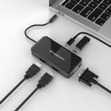 Simplecom DA451 5-in-1 USB-C MST Hub with Dual HDMI and VGA Output