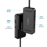 Simplecom DA451 5-in-1 USB-C MST Hub with Dual HDMI and VGA Output