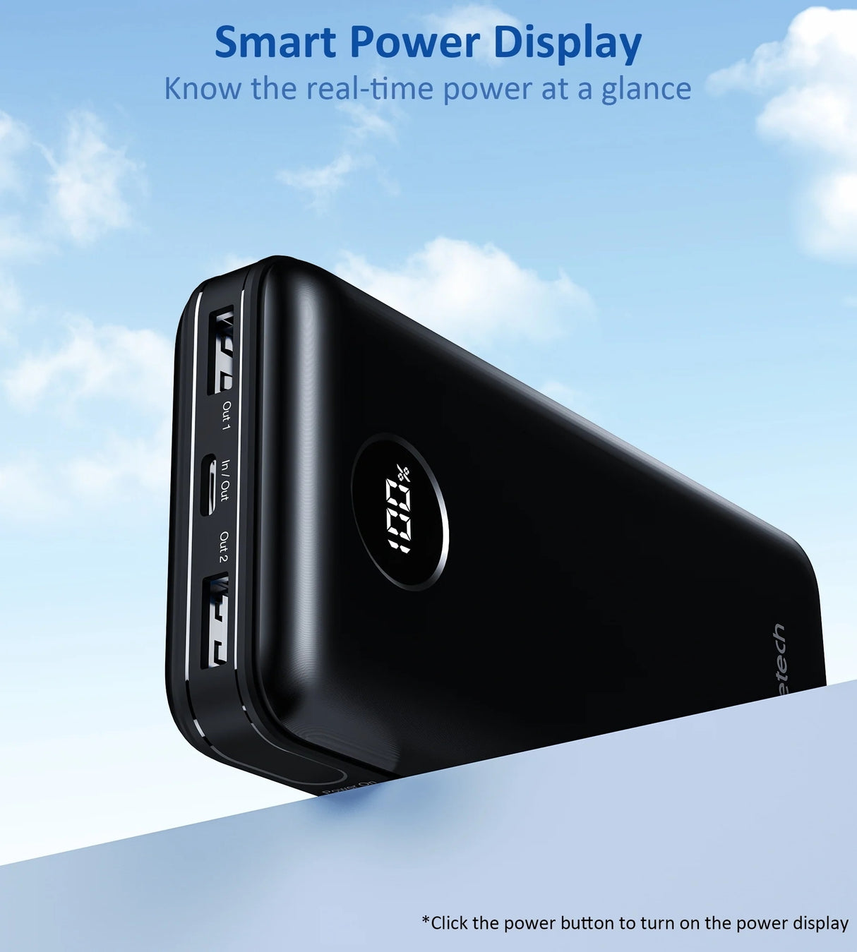 CHOETECH 20,000mAh 45W PD Power Bank for Multi-Device Charging