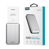 CHOETECH Magnetic Wireless Power Bank 5000mAh with 10W Fast Charging (Silver)