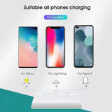 CHOETECH 3000mAh Compact Magnetic Power Bank with Universal Connectors (White)