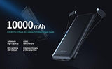 CHOETECH 10000mAh MFi Certified Power Bank with Dual Built-in Cables and PD18W Fast Charging