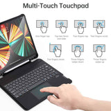 CHOETECH Backlit Bluetooth Keyboard with Touchpad for iPad Pro 10.9" (Black)