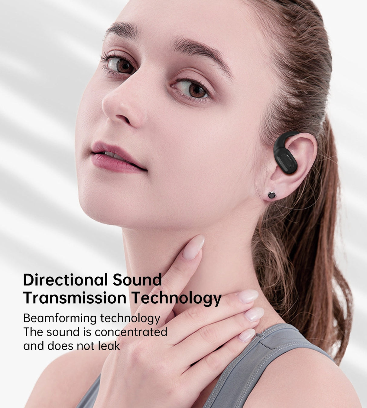 CHOETECH BH-T25 OWS Wireless Bluetooth Earbuds V5.3 with Advanced Sound Quality - Black