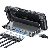 CHOETECH HUB-M50 6-in-1 USB-C 100W Aluminum Steam Deck Docking Station