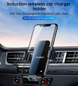 Choetech T202-F 15W Fast Wireless Charging Car Mount Dock