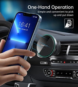 CHOETECH T204-F 15W Magnetic Car Phone Charger with LED Indicator and Aluminium Alloy Design