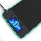 CHOETECH T543-F RGB 15W Wireless Charging Mouse Pad with Illuminated Design