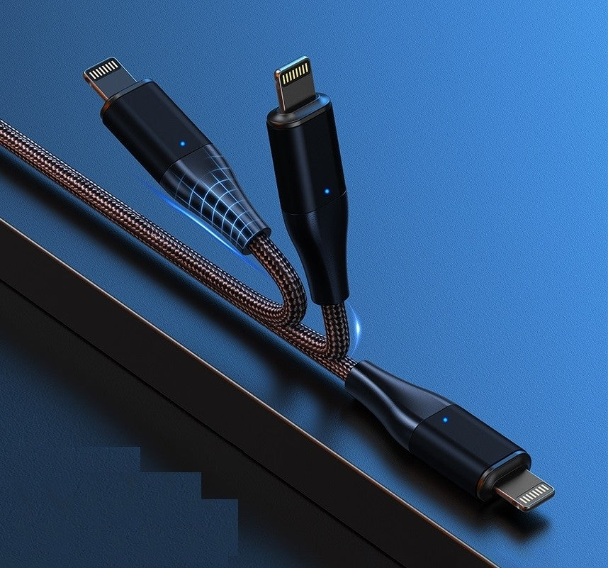 CHOETECH 60W 1M USB-C to C Cable with 3 Interchangeable Connectors