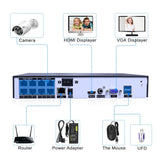 Hiseeu H5NVR-P8-624P 8CH 4MP PoE CCTV System (2TB HDD)