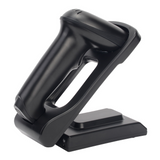 YHDAA YHD-5800DB Advanced 2D Bluetooth Barcode & QR Code Scanner with Adjustable Stand (Black)