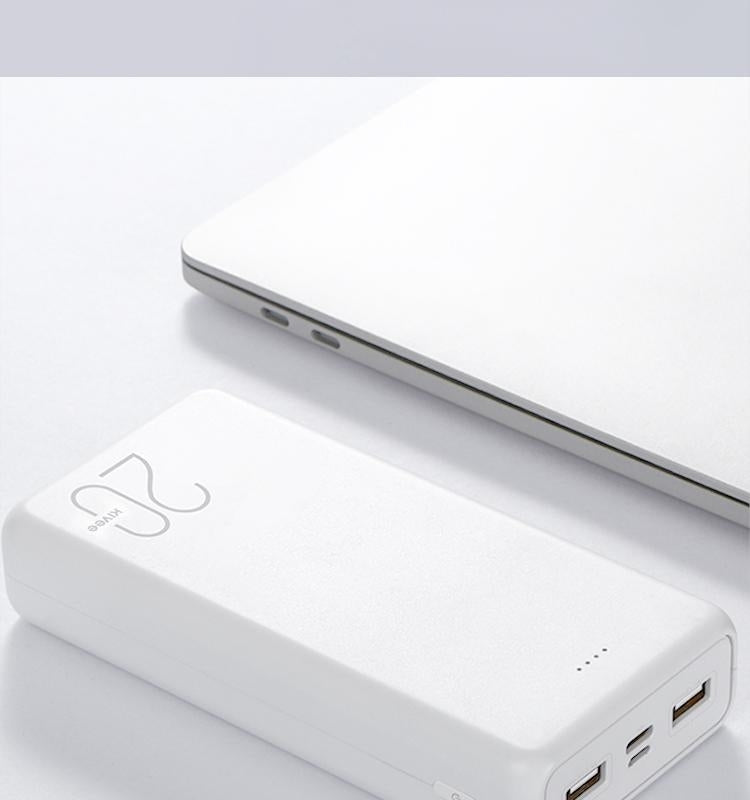 KIVEE PT63 20000mAh White Portable Power Bank