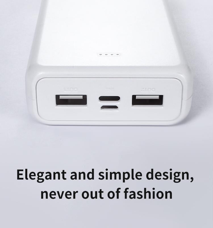 KIVEE PT63 20000mAh White Portable Power Bank