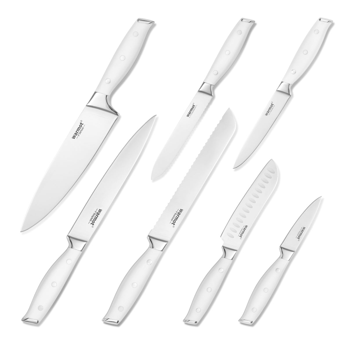 Professional German Steel 7-Piece Chef Knife Set with Elegant Gift Box