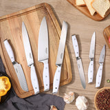 Professional German Steel 7-Piece Chef Knife Set with Elegant Gift Box