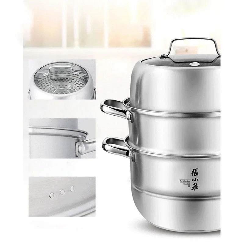 Zhang Xiao Quan 28cm Multi-Tier Stainless Steel Steamer