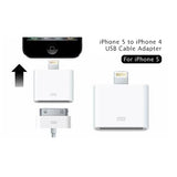 8-Pin to 30-Pin Dock Connector Adapter for iPhone 5 and iPod Accessory Compatibility