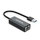 Compact SuperSpeed USB 3.0 to Gigabit Ethernet Adapter for High-Speed Networking