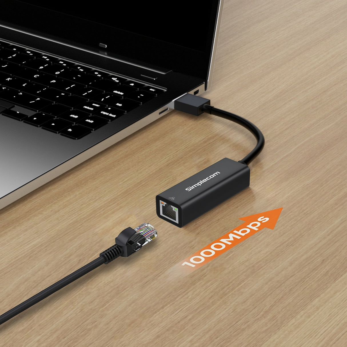 Compact SuperSpeed USB 3.0 to Gigabit Ethernet Adapter for High-Speed Networking