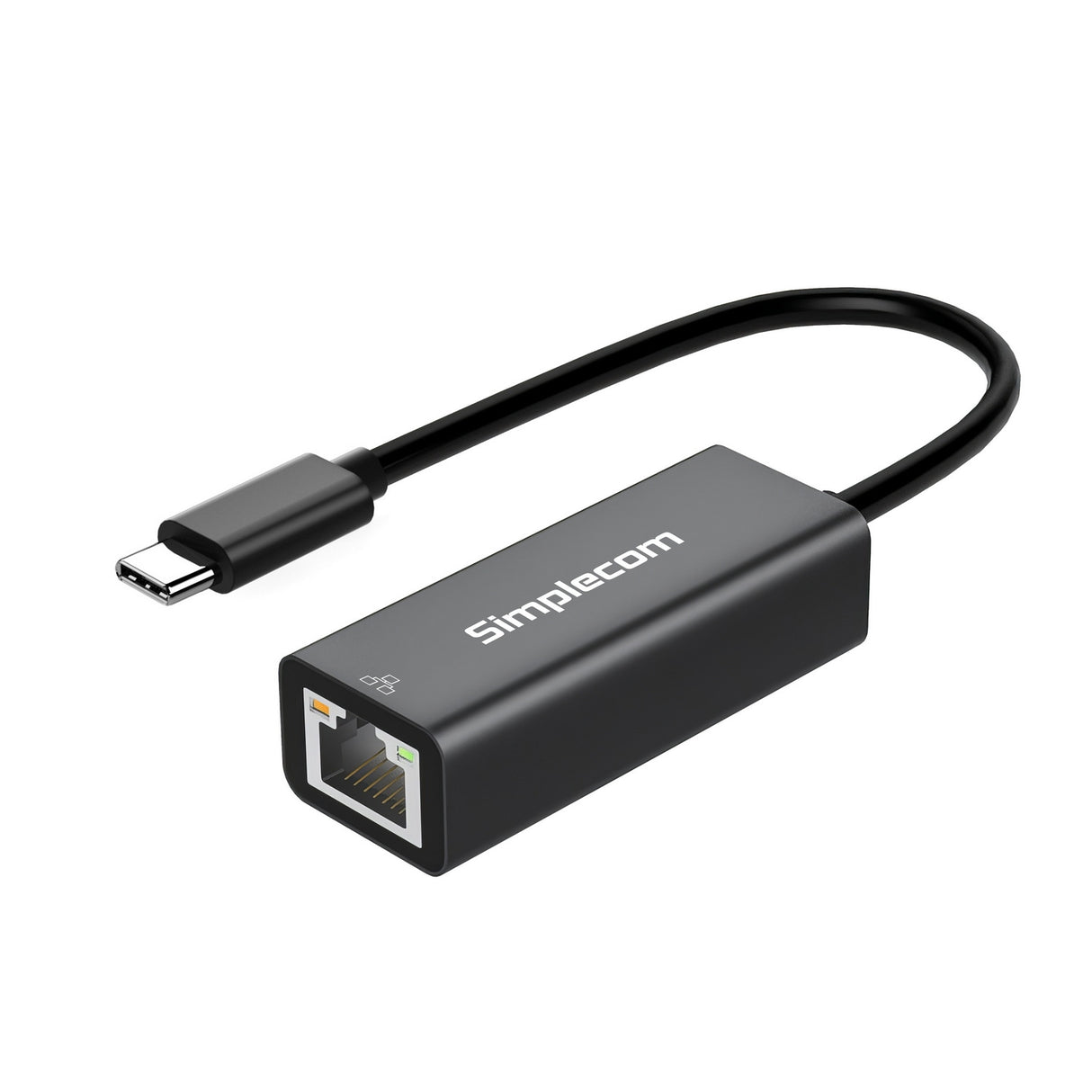 Compact SuperSpeed USB-C to Gigabit Ethernet Adapter by Simplecom NU314