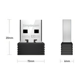 Simplecom NW106 AX300 Wi-Fi 6 USB Nano Adapter - Ultra Compact 2.4GHz Wireless Solution