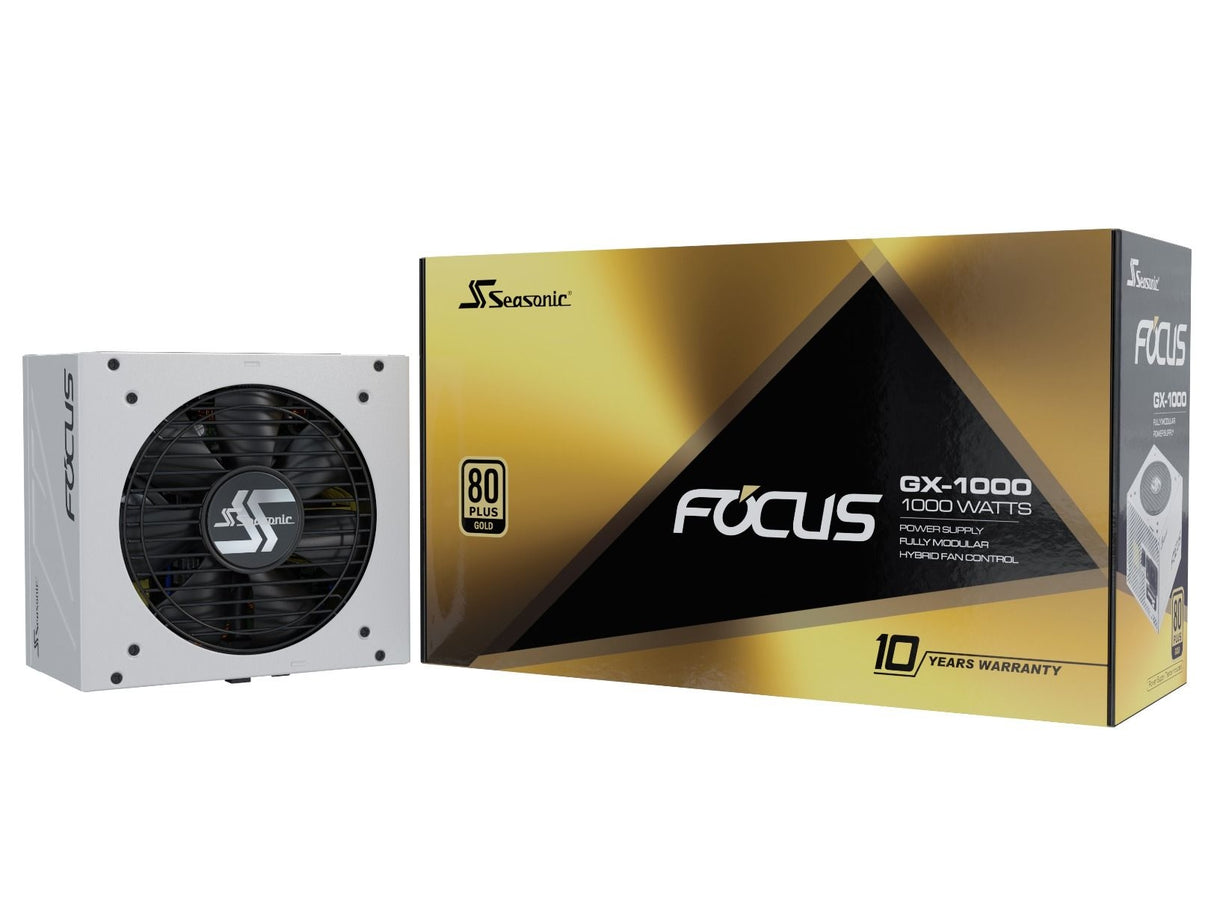 Seasonic FOCUS GX-1000 White 1000W ATX 3.0 Gold Fully Modular Power Supply