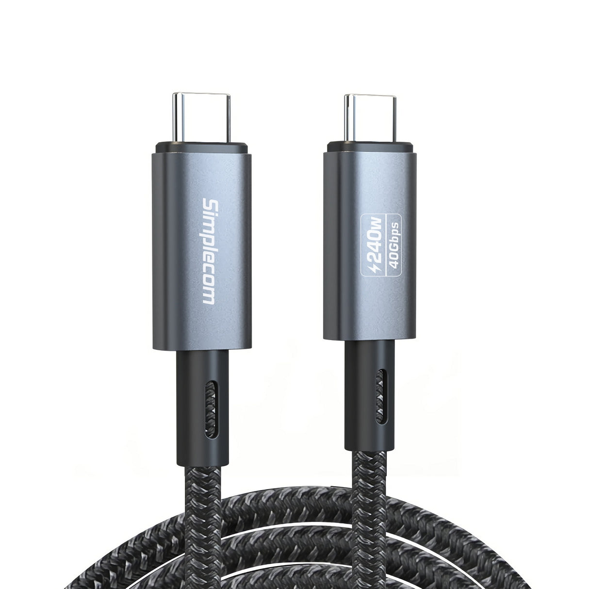 USB4 40Gbps USB-C to USB-C Cable - 5A 240W PD3.1, 8K@60Hz, 1.5M Nylon Braided