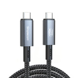 USB4 40Gbps USB-C to USB-C Cable - 5A 240W PD3.1, 8K@60Hz, 1.5M Nylon Braided