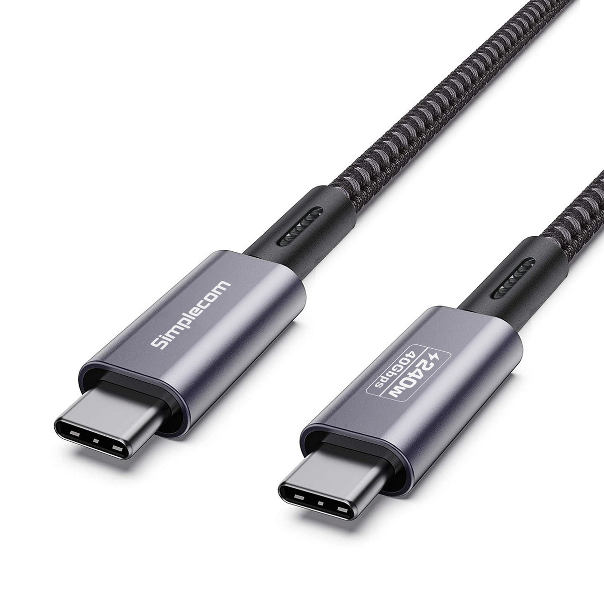 USB4 40Gbps USB-C to USB-C Cable - 5A 240W PD3.1, 8K@60Hz, 1.5M Nylon Braided