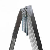 SINGLE Aluminium Folding Ramp with Support Strap, Load ATV Cycles, Motorcycles 680KG - Rear View