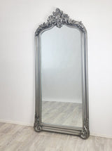 LUX Arch French Provincial Ornate Mirror - Antique Silver