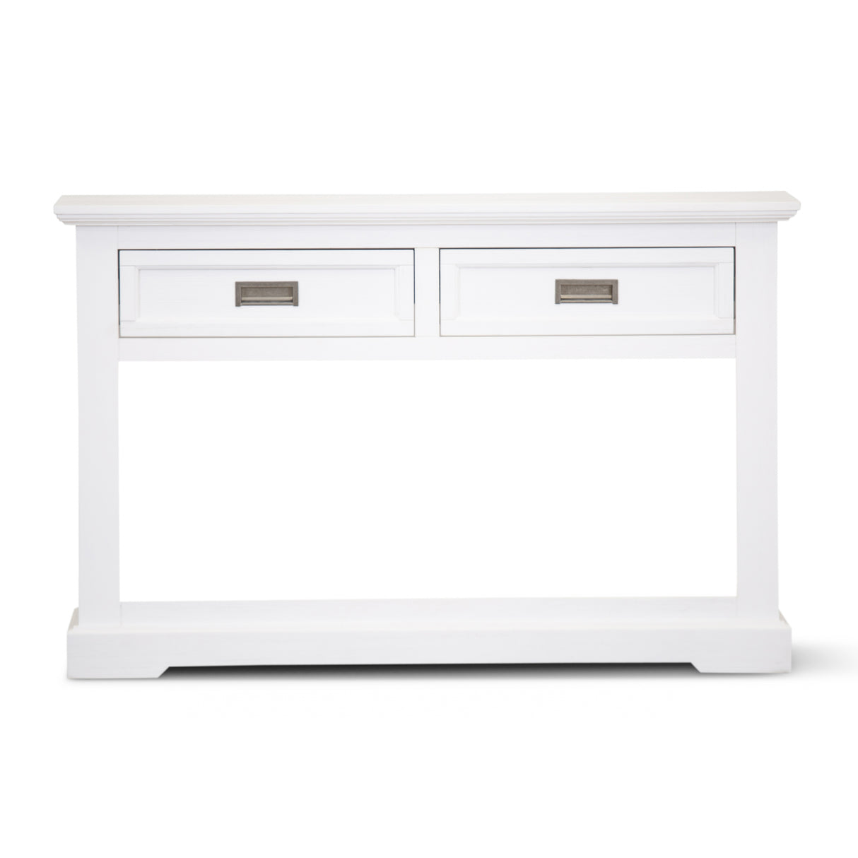 Laelia Console Hallway Entry Table 125cm Solid Acacia Timber Wood Coastal -White