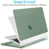 Midnight Green Hard Shell Case for 2023 15" MacBook Air A2941 with M2 Chip & Keyboard Cover