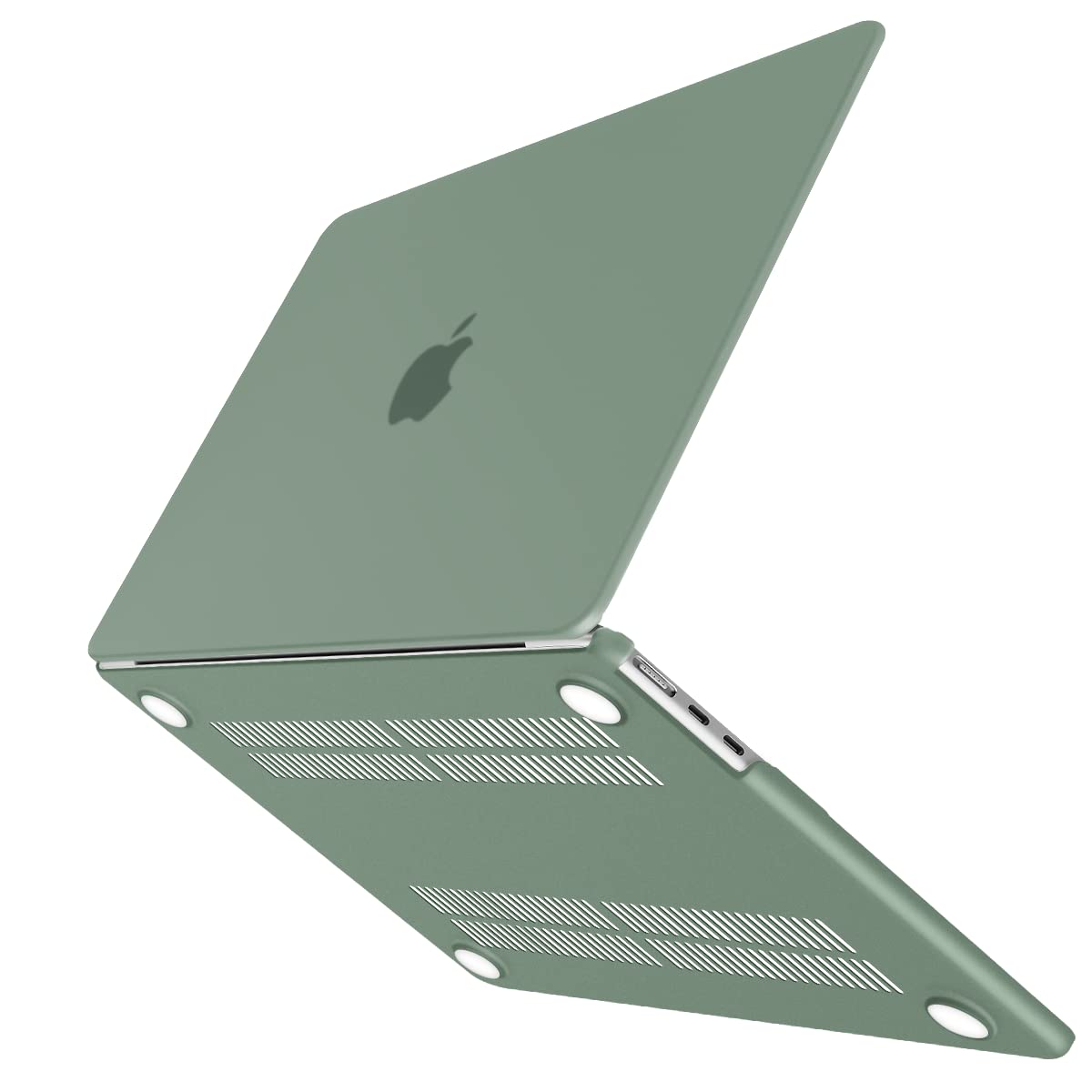 Midnight Green Hard Shell Case for 2023 15" MacBook Air A2941 with M2 Chip & Keyboard Cover