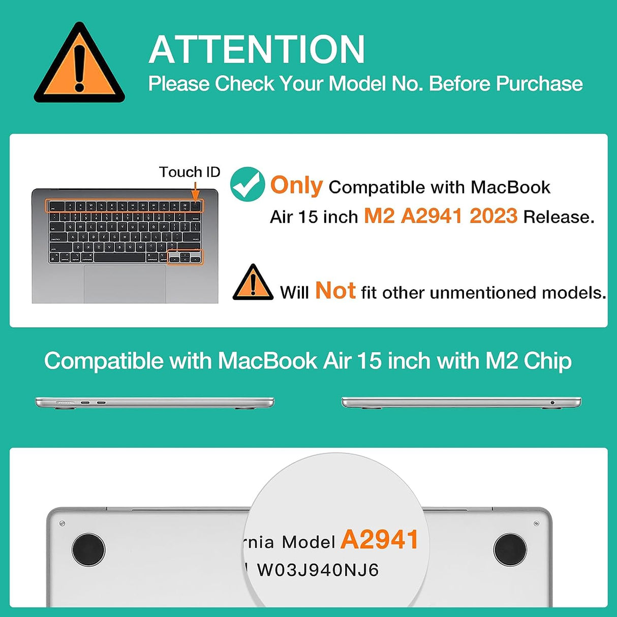 15 inch Air 2023 MacBook Air Matte Case  A2941 M2 Chip Hard Shell Case Keyboard Cover Sky Blue