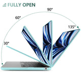 15 inch Air 2023 MacBook Air Matte Case  A2941 M2 Chip Hard Shell Case Keyboard Cover Sky Blue